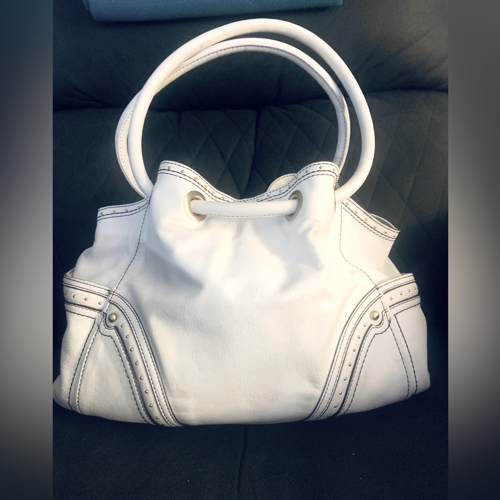 Cole Haan Bag white leather preowned beautiful bag